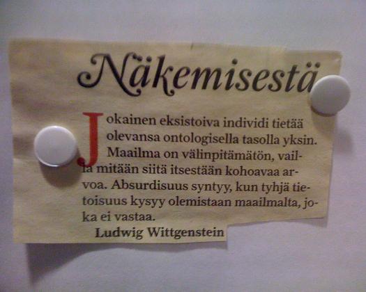 Wittgenstein: Näkemisestä
